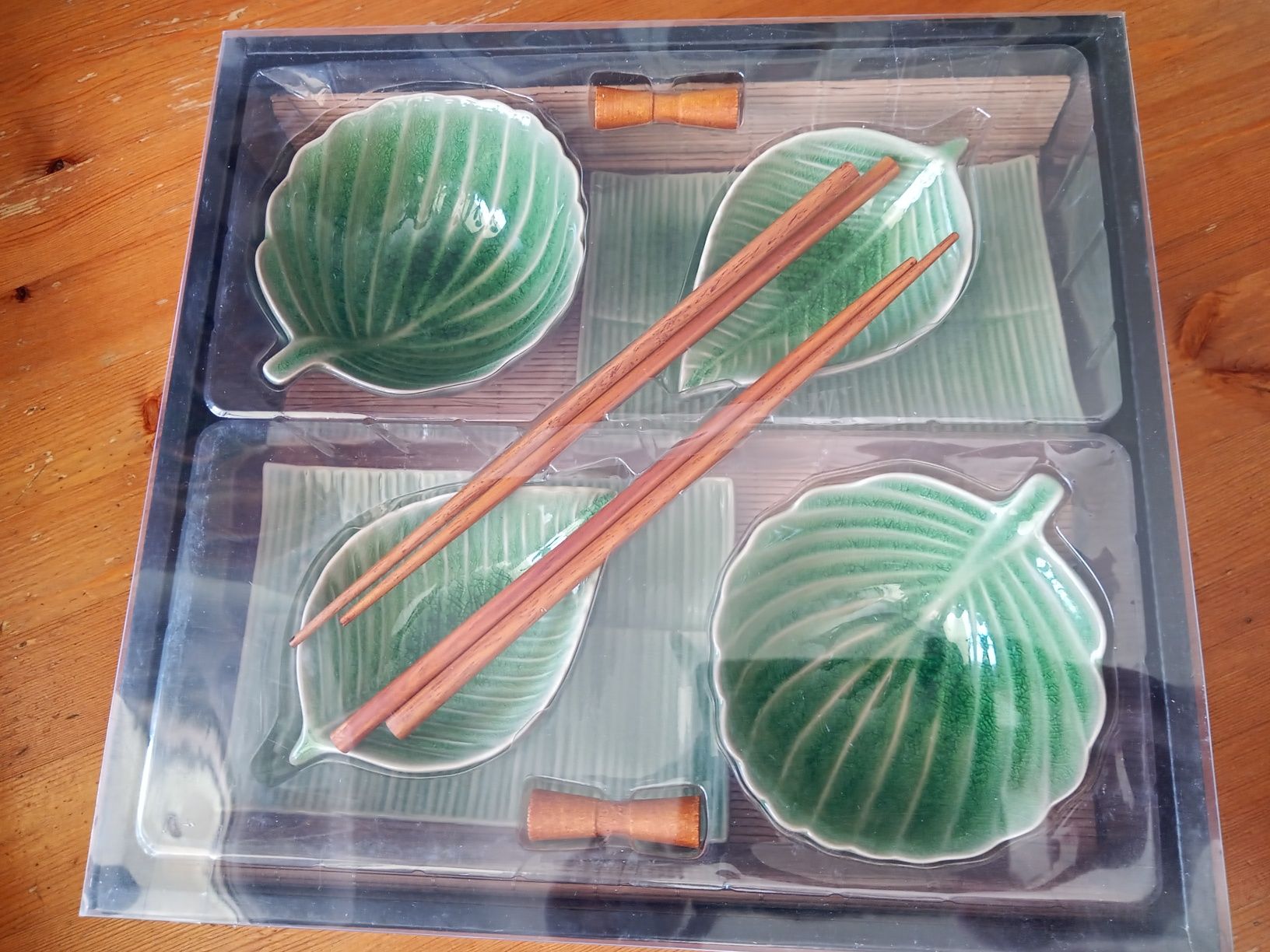 Zestaw do sushi dla 2 osób japoński nowy bambus porcelana
