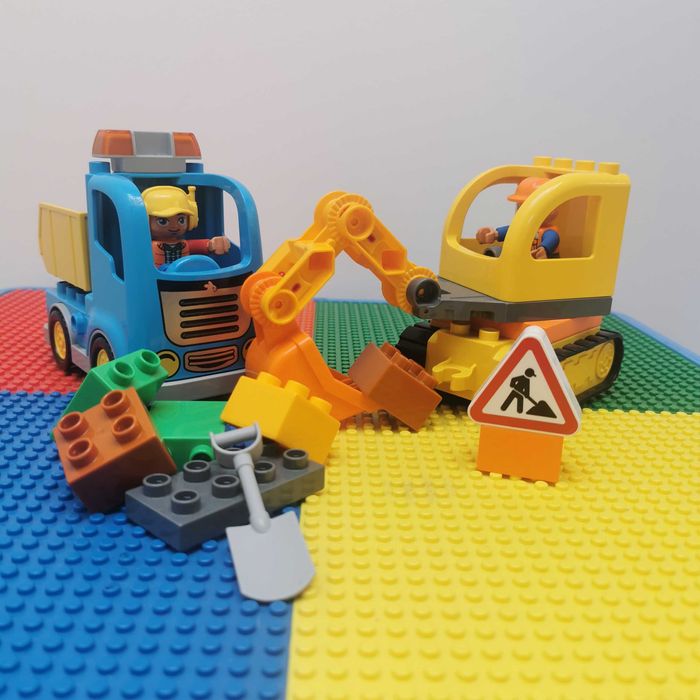 LEGO DUPLO 10812 Ciężarówka i koparka gąsienicowa