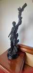 Candeeiro estatueta Joana D'arc