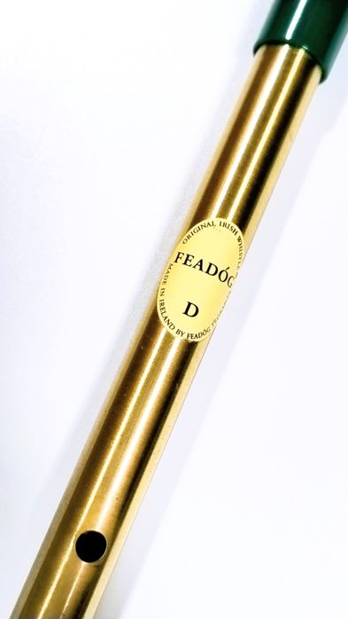 Zestaw Flażolet D mosiądz oryginalny irlandzki + NOWE etui