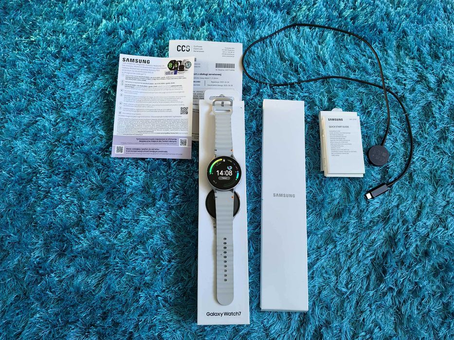 Samsung Galaxy Watch 7 44mm LTE Srebrny J. Nowy Serwis Gwarancja !!