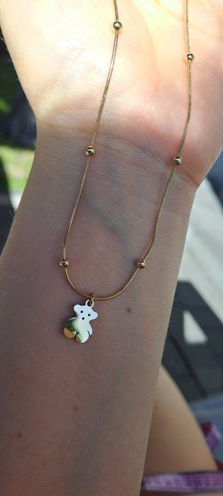 Naszyjnik Miś z kuleczkami