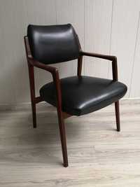 krzesło stylowe fotel fotel eko kóra vintege stylizowany duński