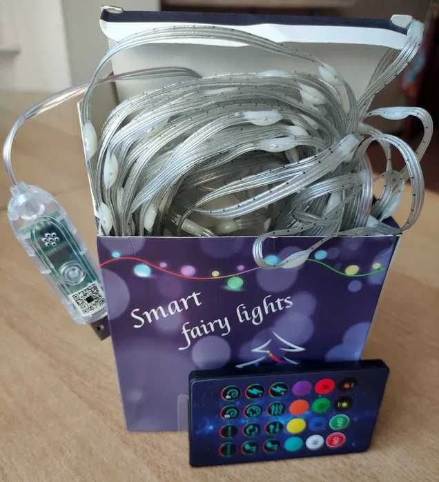 НА ЯЛИНКУ! Гірлядна LED-колір. Зарядка USB. 5,10,15 метрів довжина