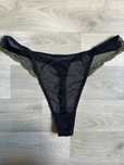 Трусики Ann summers жіночі стрінги бікіні чорні великий розмір 2xl