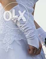 Piękna suknia ślubna Crystal biała, rozm 36/38+gratisy