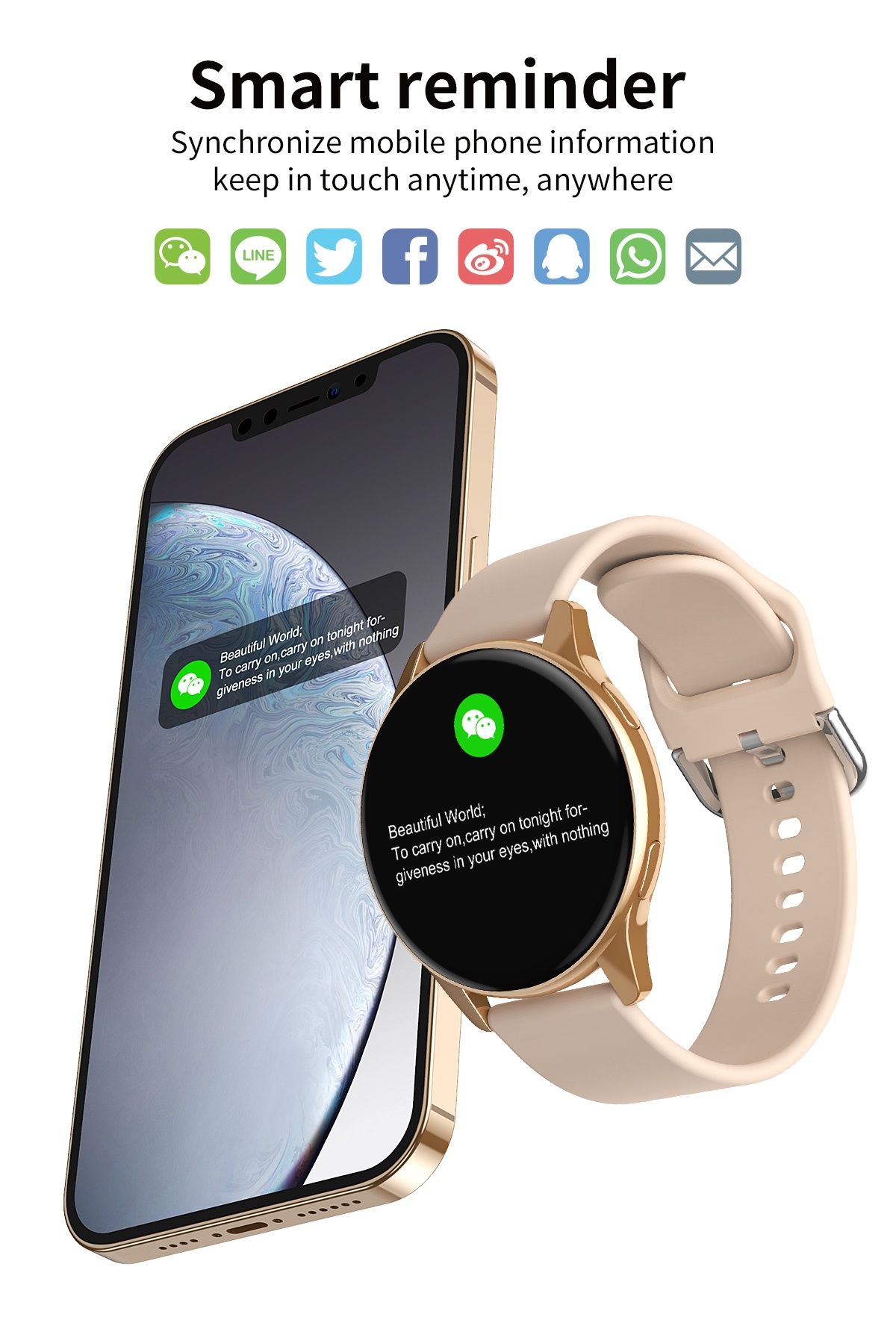 Damski zegarek Smart watch LIGE