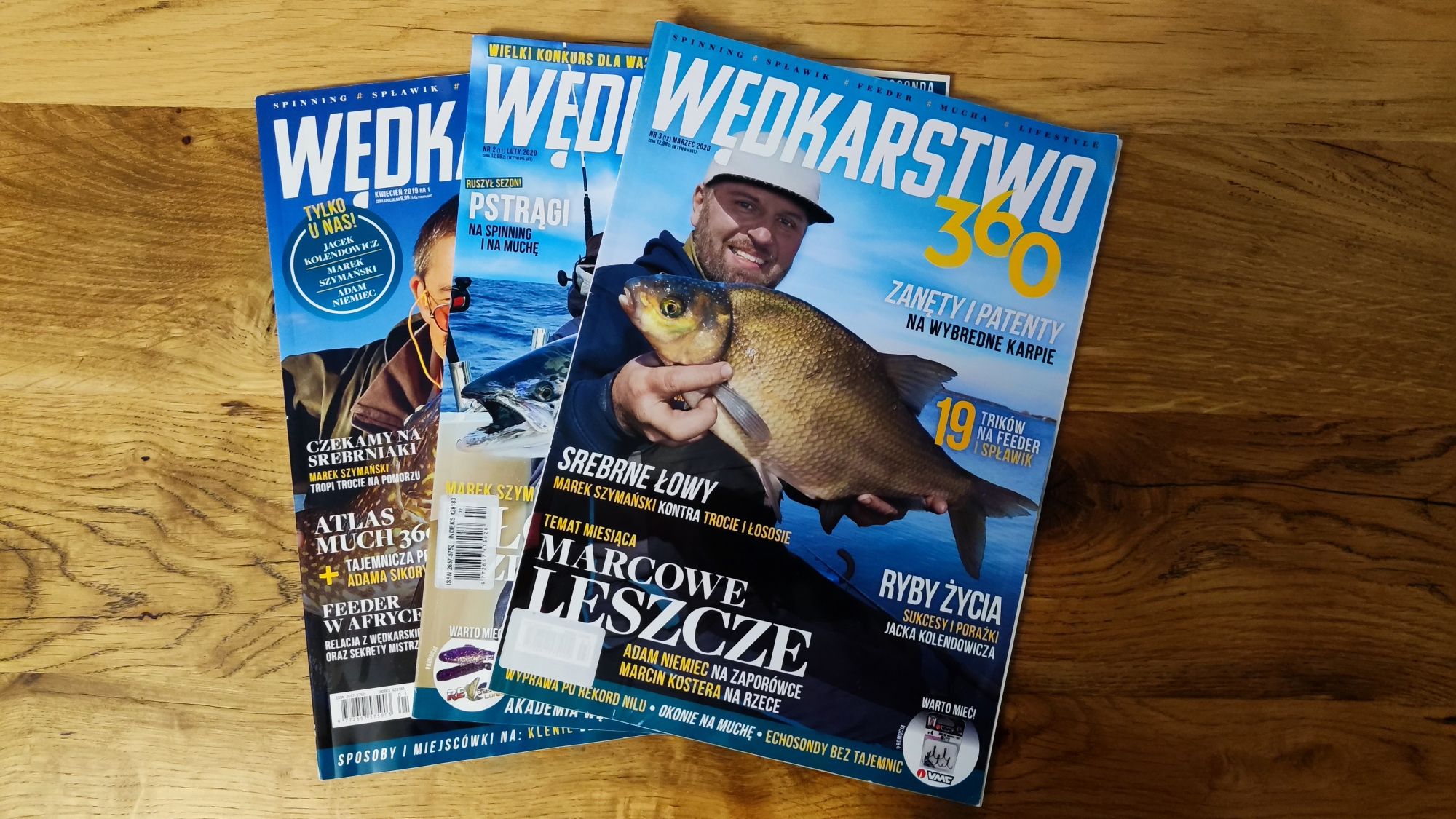 Trzy magazyny Wędkarstwo 360