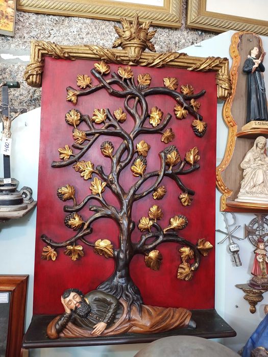 Retábulo Árvore Jessé Madeira Século XIX