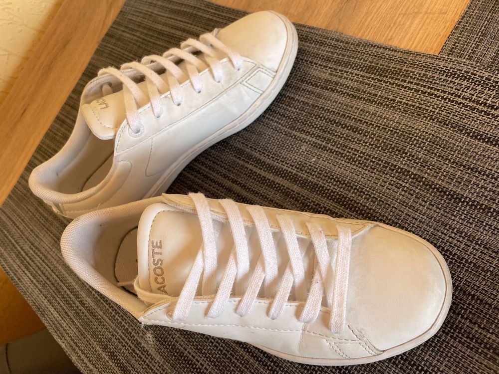 Białe buty lacoste rozmiar 33 trampki sneakersy