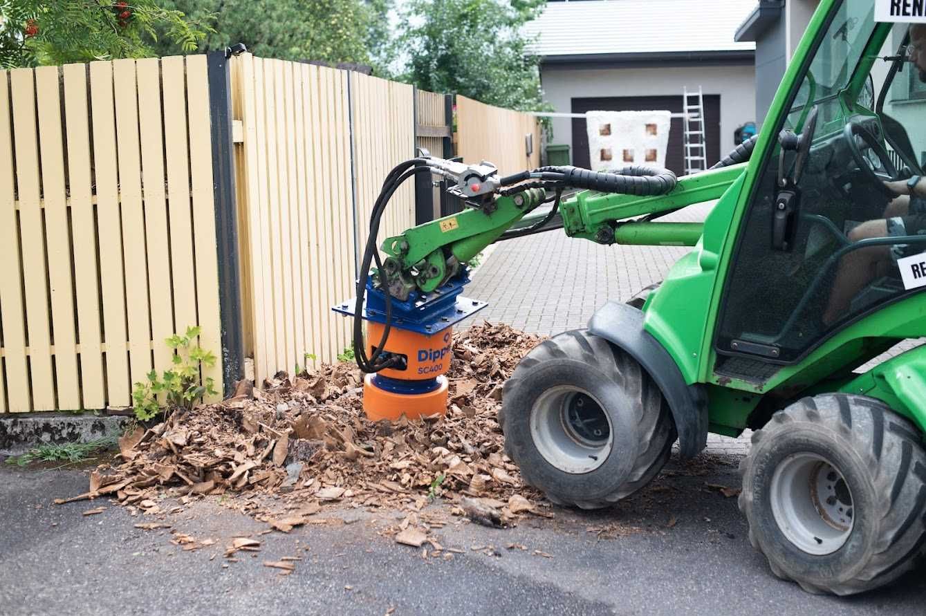 Dipperfox 400 leśna frezarka do pni karczowanie usuwanie