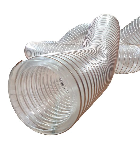 Wąż antystatyczny PUR 100mm przewód odciągu rura 10MB 0,4mm