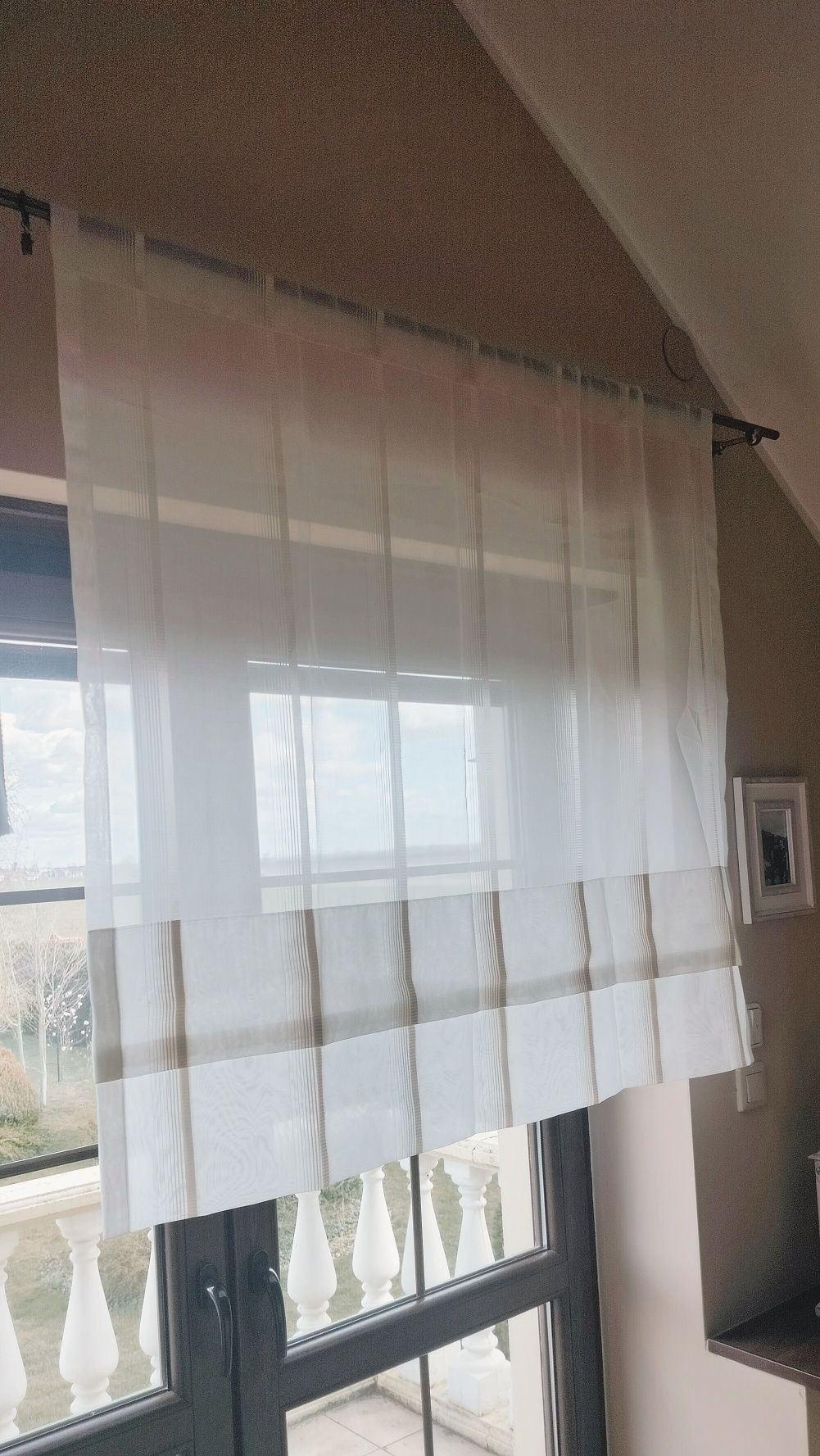 Firanki  panel ecru nowa *2
