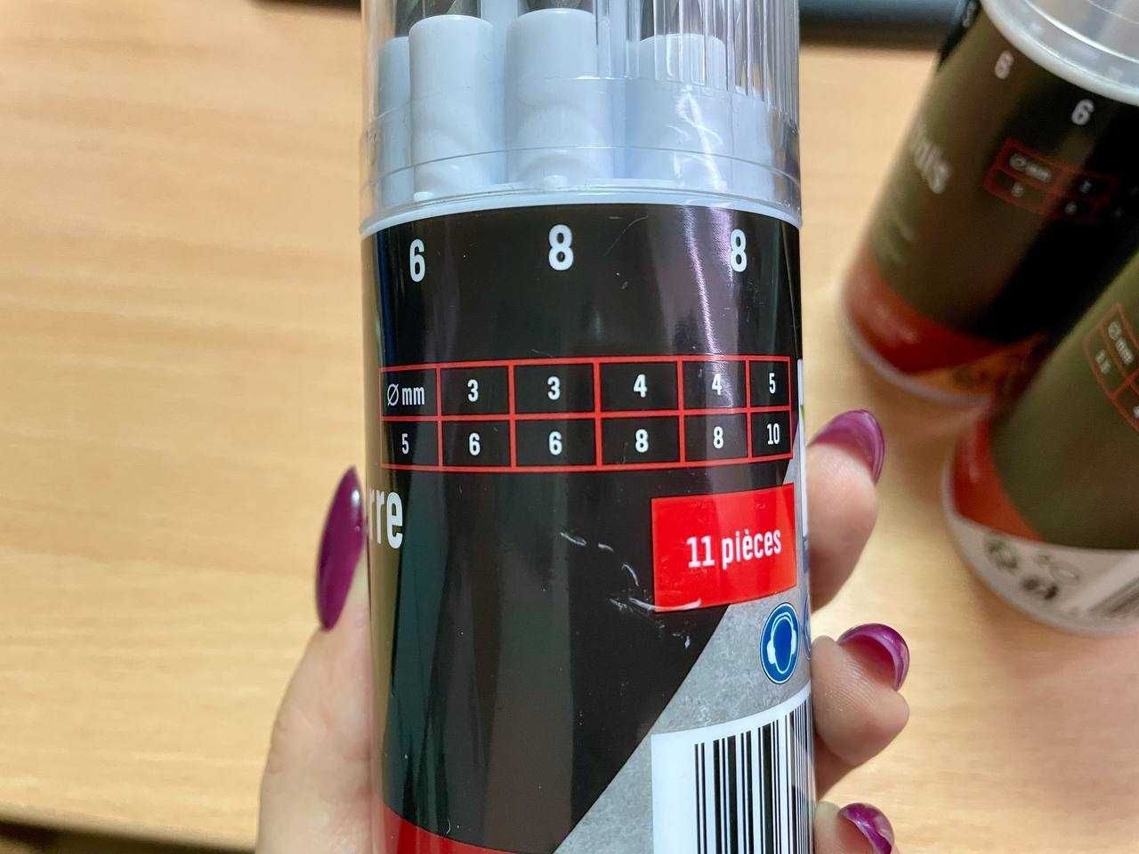 Набір свердл 11шт: по бетону(3-10)/металу(1,5-8)/дереву(3-10) PARKSIDE