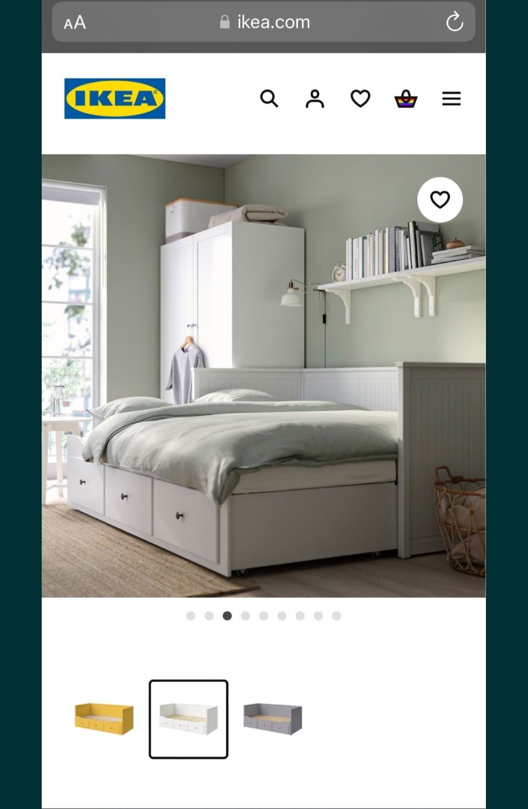 Cama Ikea linha Hemnes