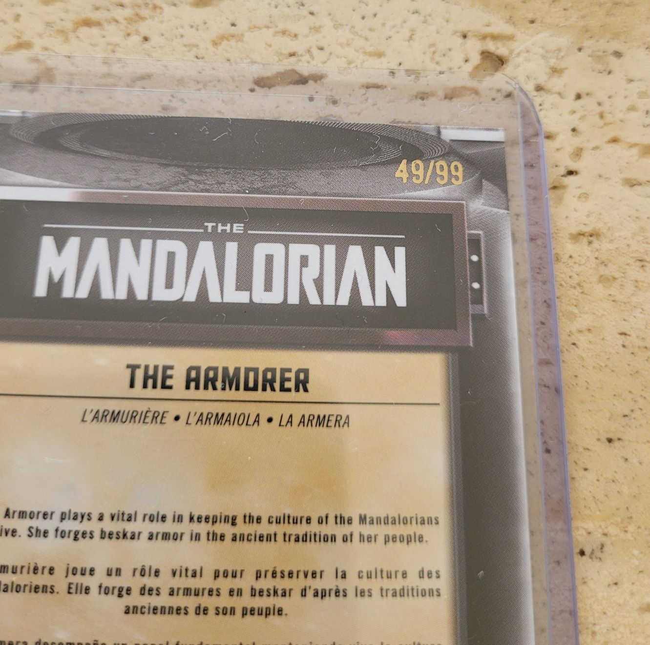 The Mandalorian - Topps trading cards Rare Blue