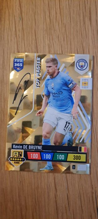 Karta Panini FIFA 365 rare Kevin de Bruyne