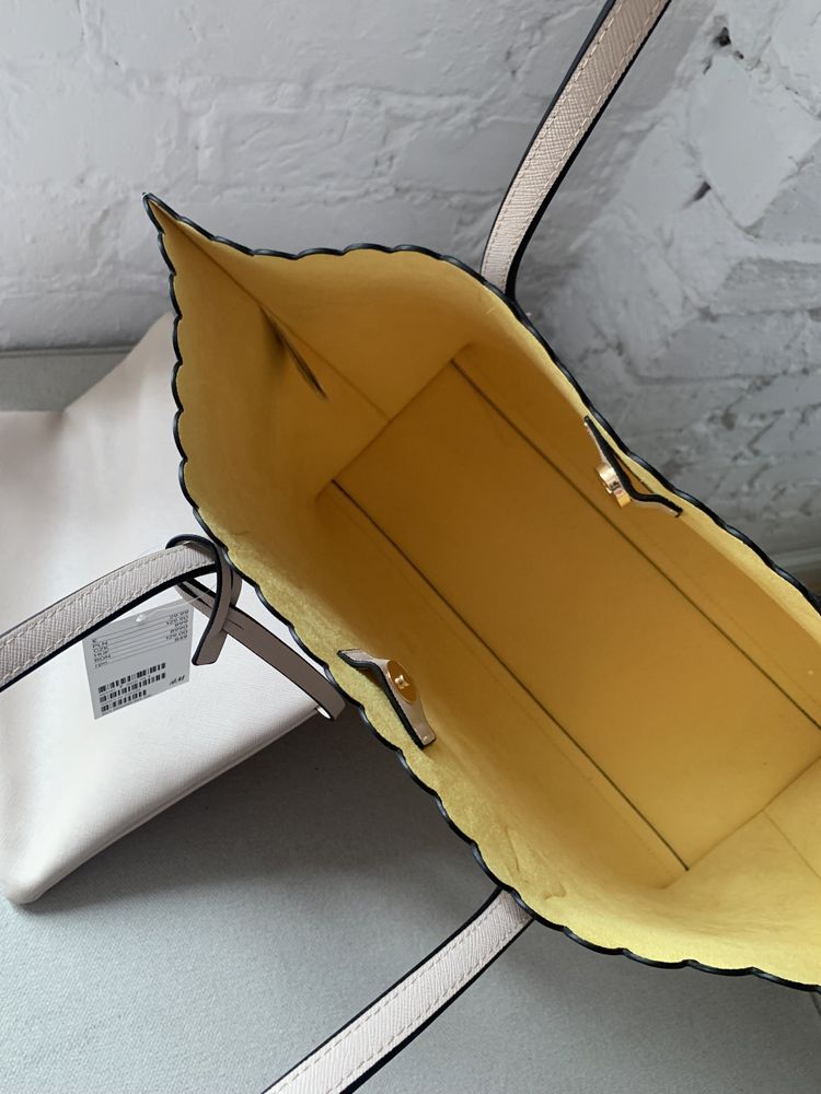 Nowoczesna beżowa torba typu shopper H&M (nowa z metką)