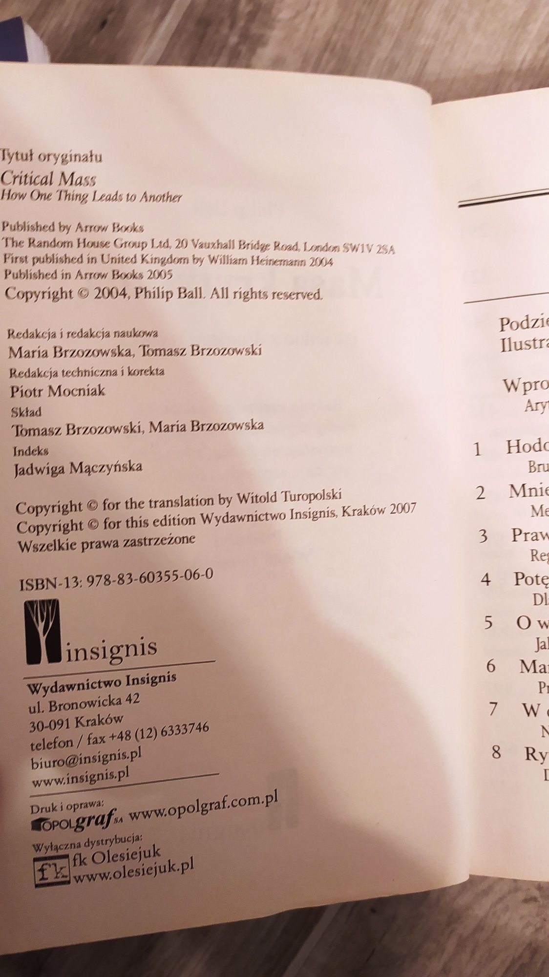 Masa Krytyczna Philip Ball