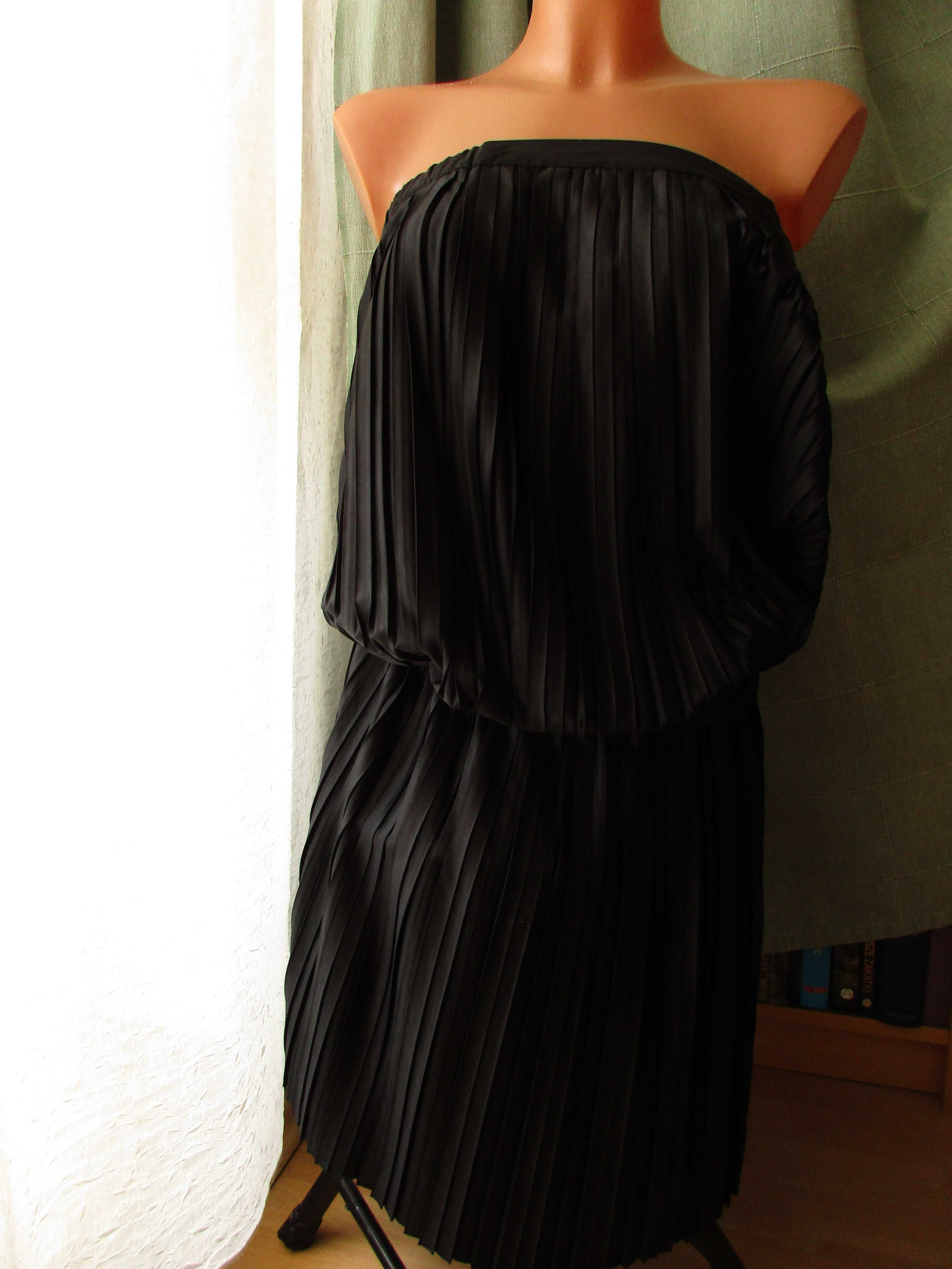 Plisowana solejka sukienka tunika Stefanel