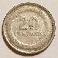 Kolumbia 20 centavos 1946 srebro