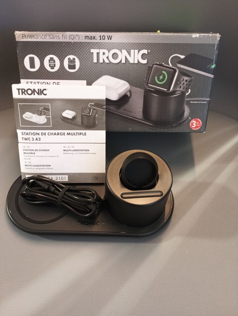 Nowa Multi funkcyjna ładowarka indukcyjna 3w1 TRONIC