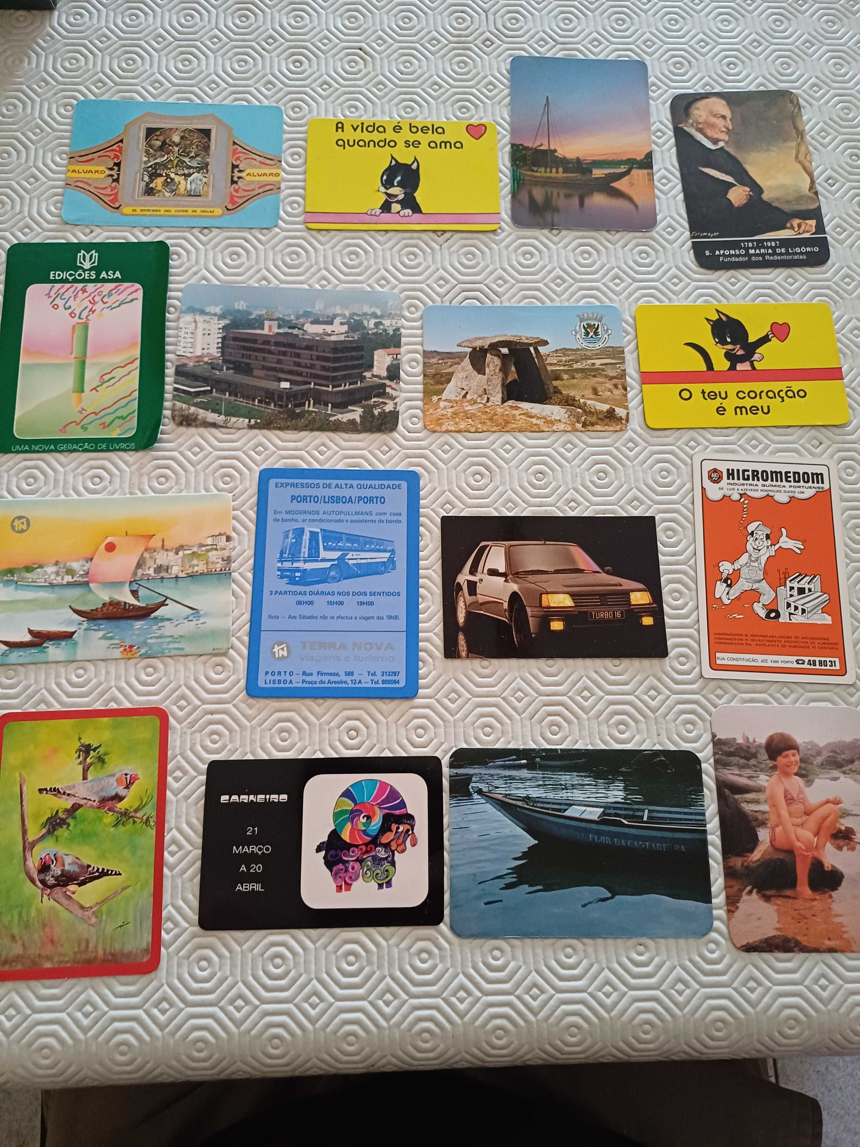 Coleção de calendários ano 1987