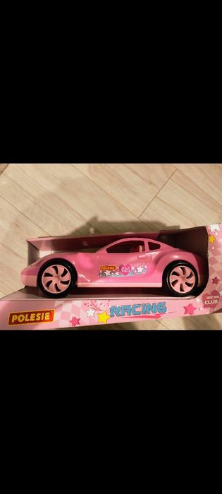 RÓŻOWE Auto dla LALKI Duże 35 plastikowy WADER POLESIE auto DZIEWCZĘCE