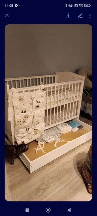 Łóżeczko dziecięce 2 w 1