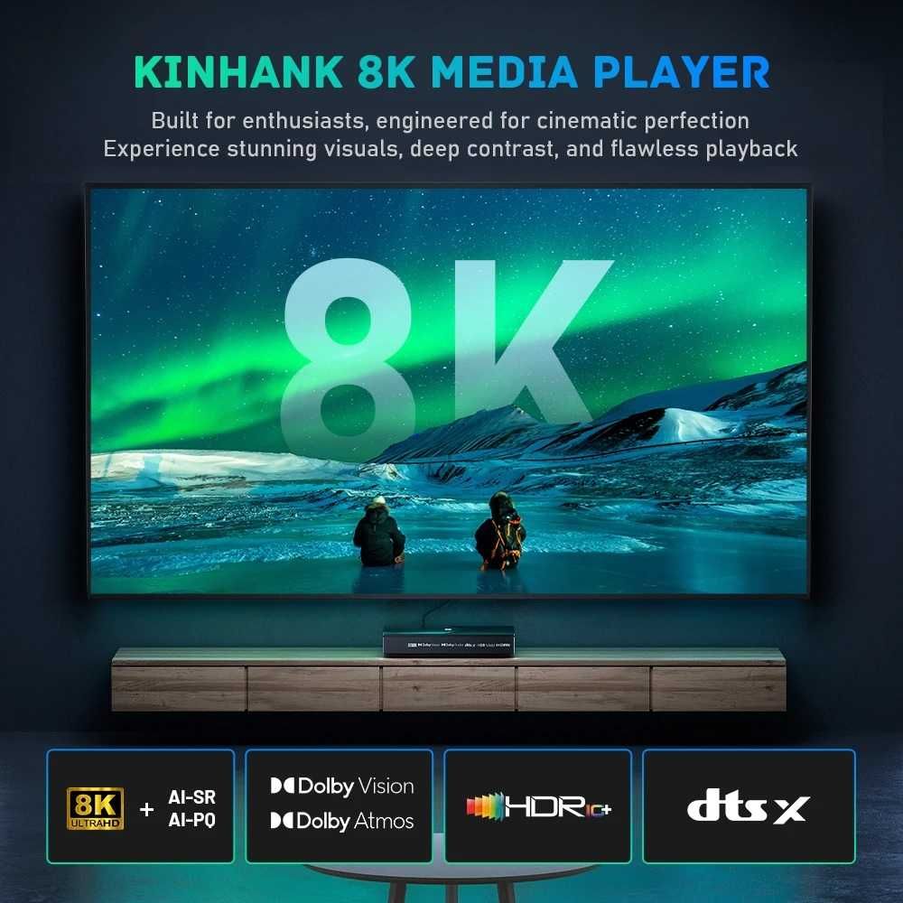Смарт приставка Kinhank K9 Amlogic S928X-K 4/64gb DDR4 8K-60fps
