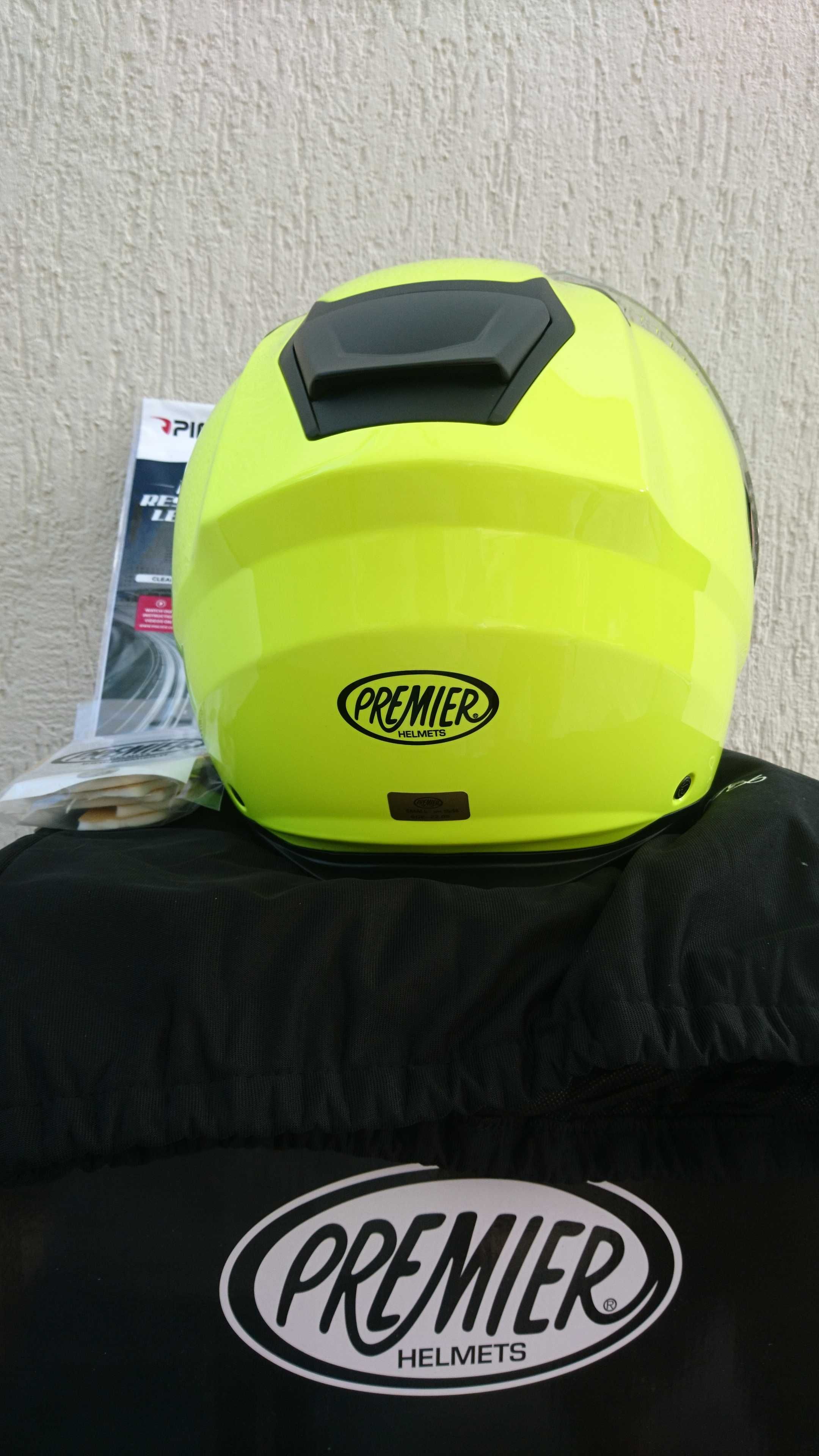 Premier Delta Fluo S kask flip-up blenda