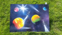 Obraz malowany sprayem 50x70 cm (Klaudia Spray Art)