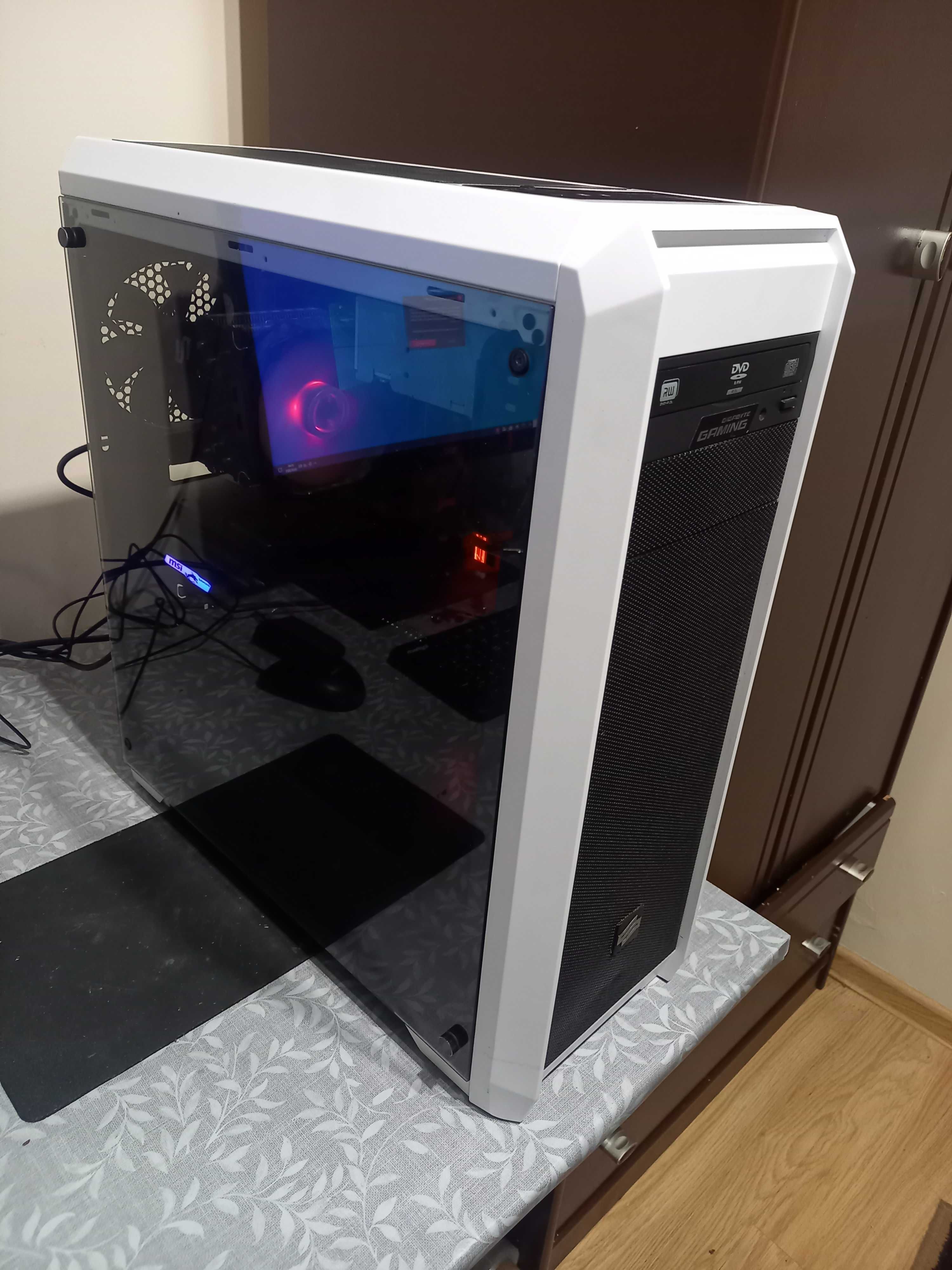 Komputer Ryzen 5 2600 Rx 5700 XT 16gb ram ssd hdd 600w b350 gaming