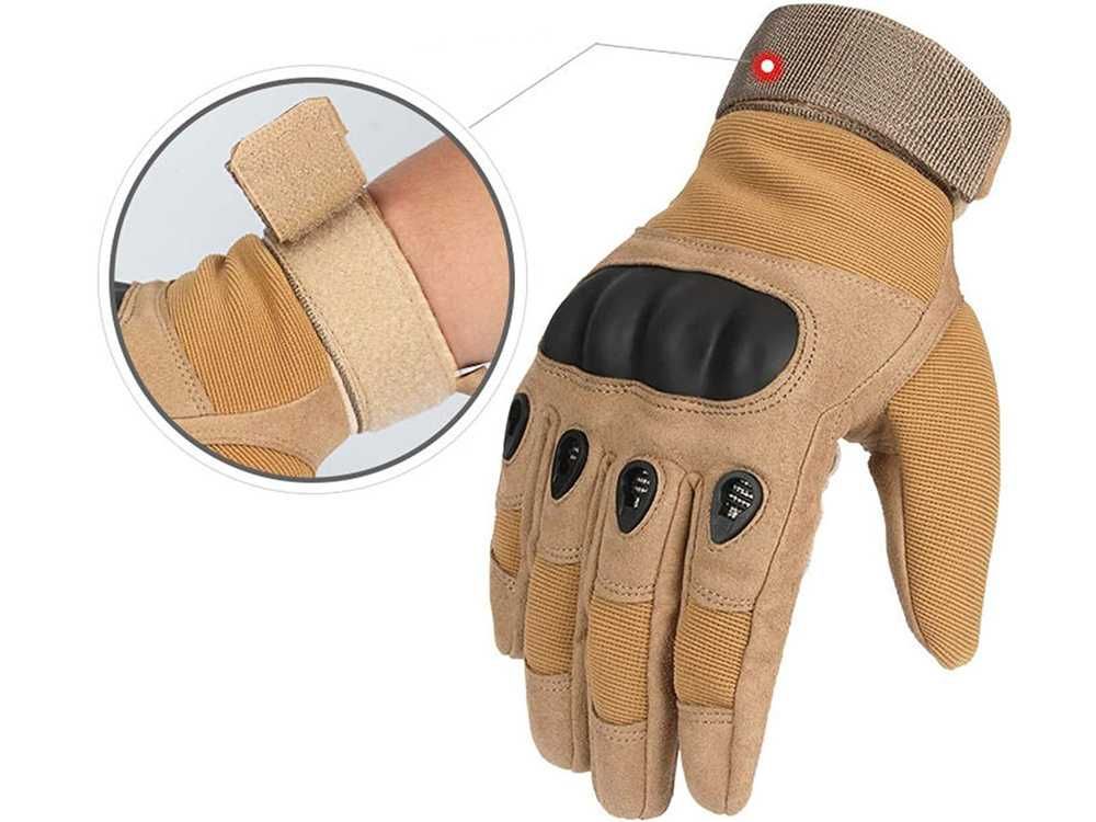Rękawiczki taktyczne wojskowe survival xl z ochroną kostek M,L