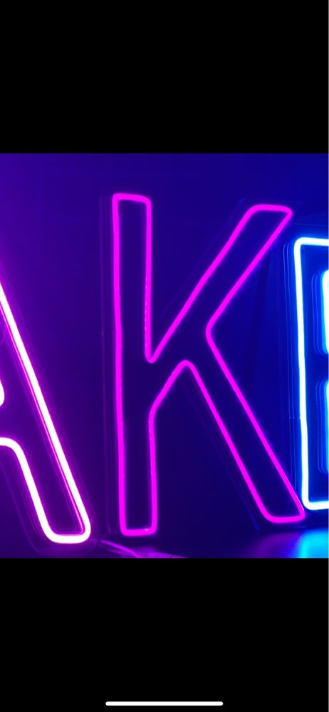 Neon Led literka „K/L”