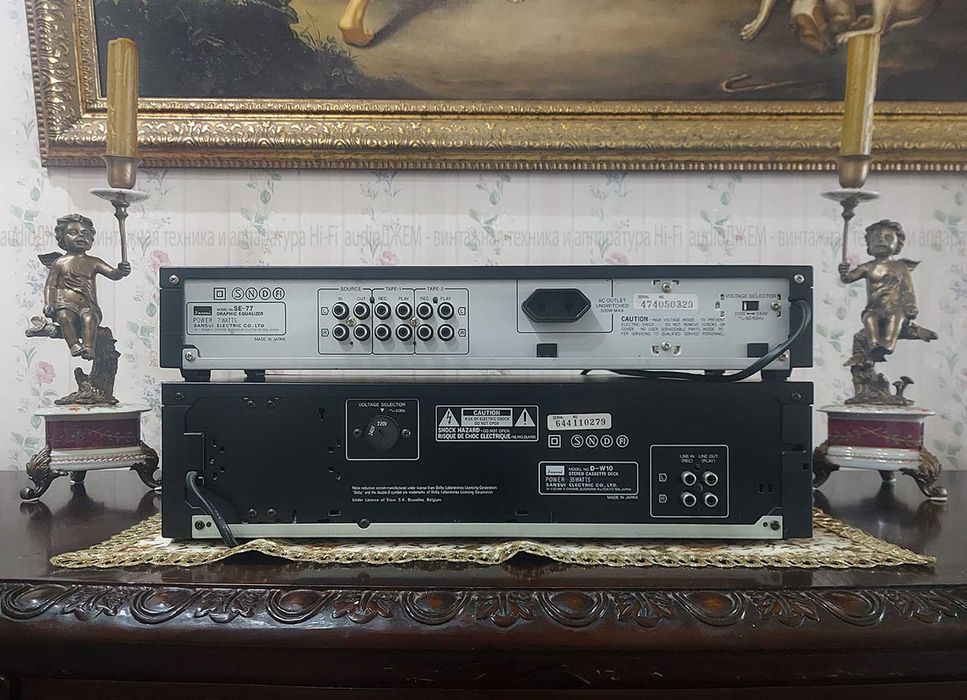 Hi-Fi система Sansui D-W10 + Sansui SE-77 made in Japan