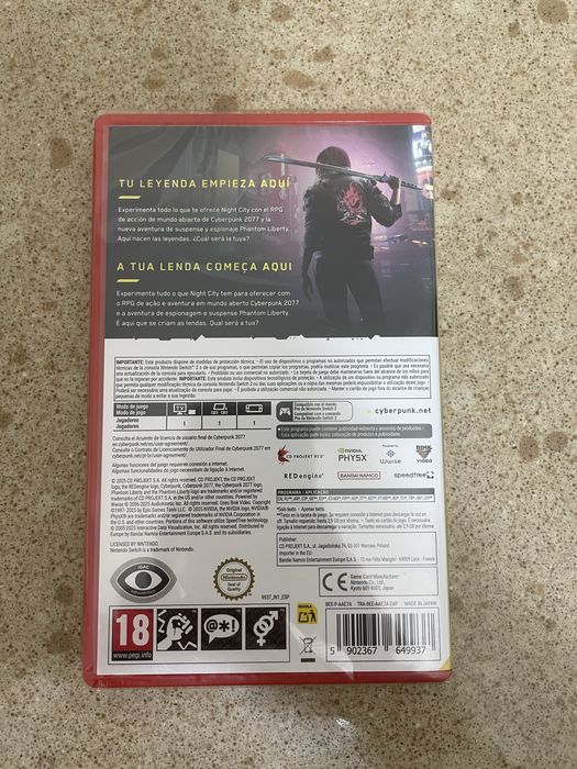 Cyberpunk 2077 Nintendo switch 2 selado