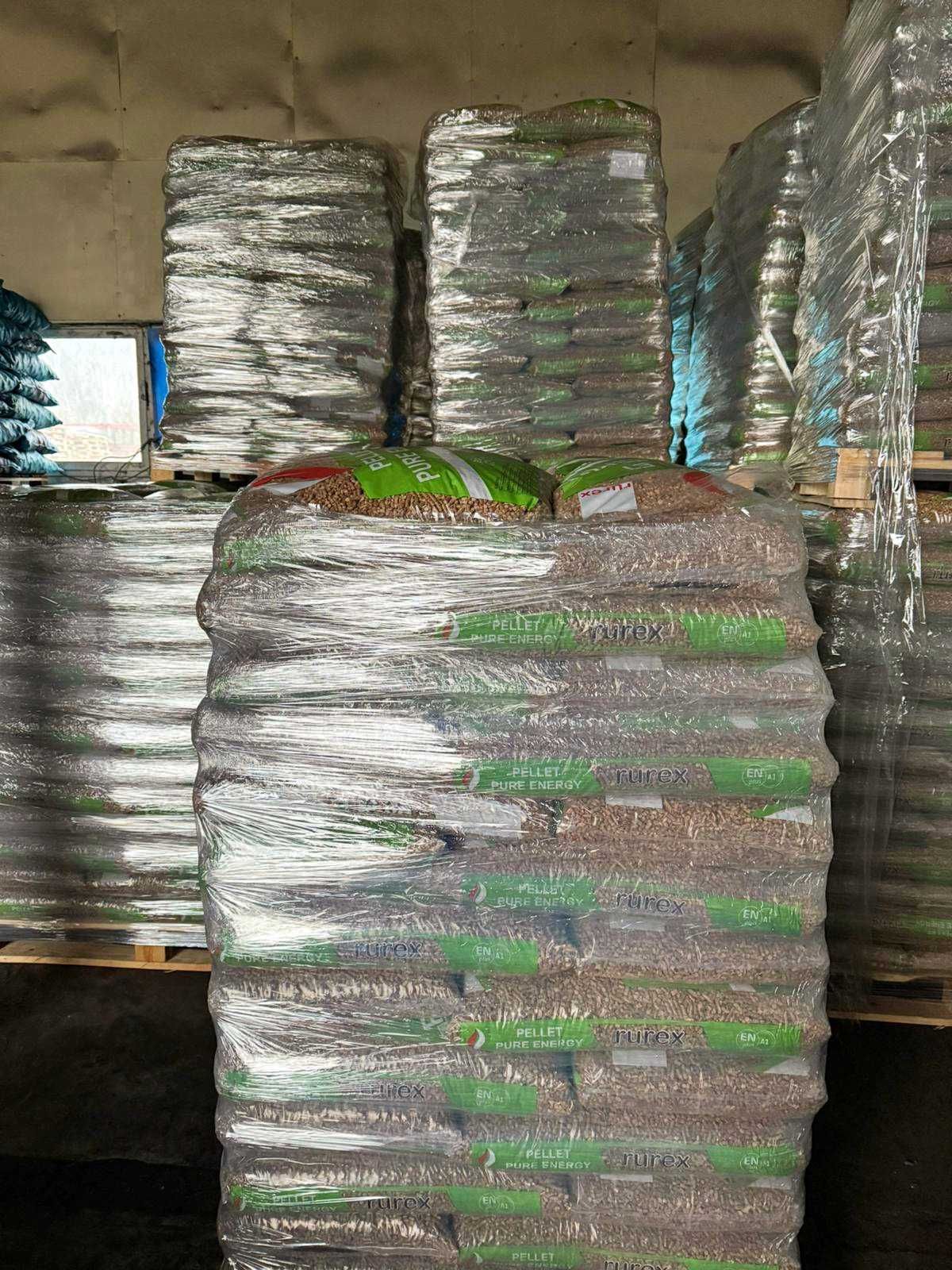 PELLET IGLASTY czysta trocina A1 RUREX Pure Energy z dostawą HDS