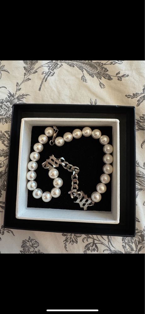 Srebrny perłowy choker MISBHV