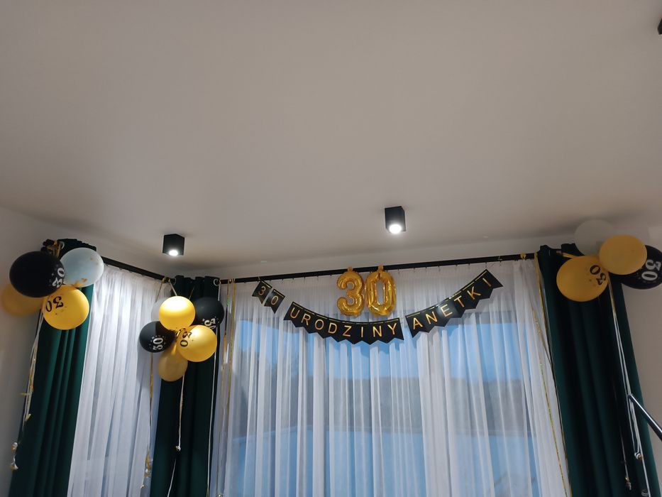 Dekoracja 30 urodziny baner balony
