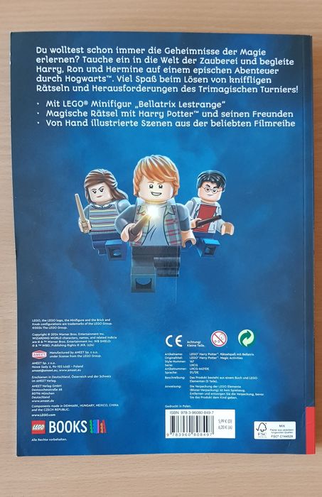 Lego Harry Potter Bellatrix gazetka czasopismo
