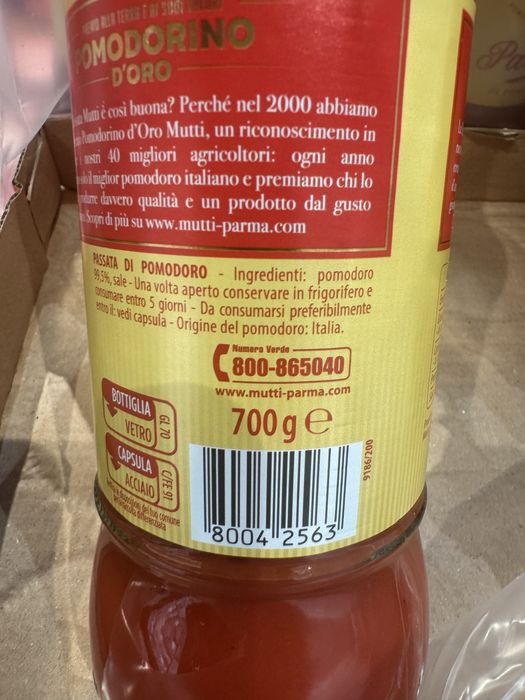 Pasata Pomidorowa Mutti , 700gr, Włoska
