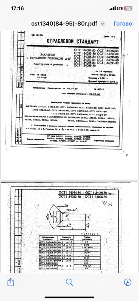 Заклепка 3х7мм с потайной головкой 90* - в потай