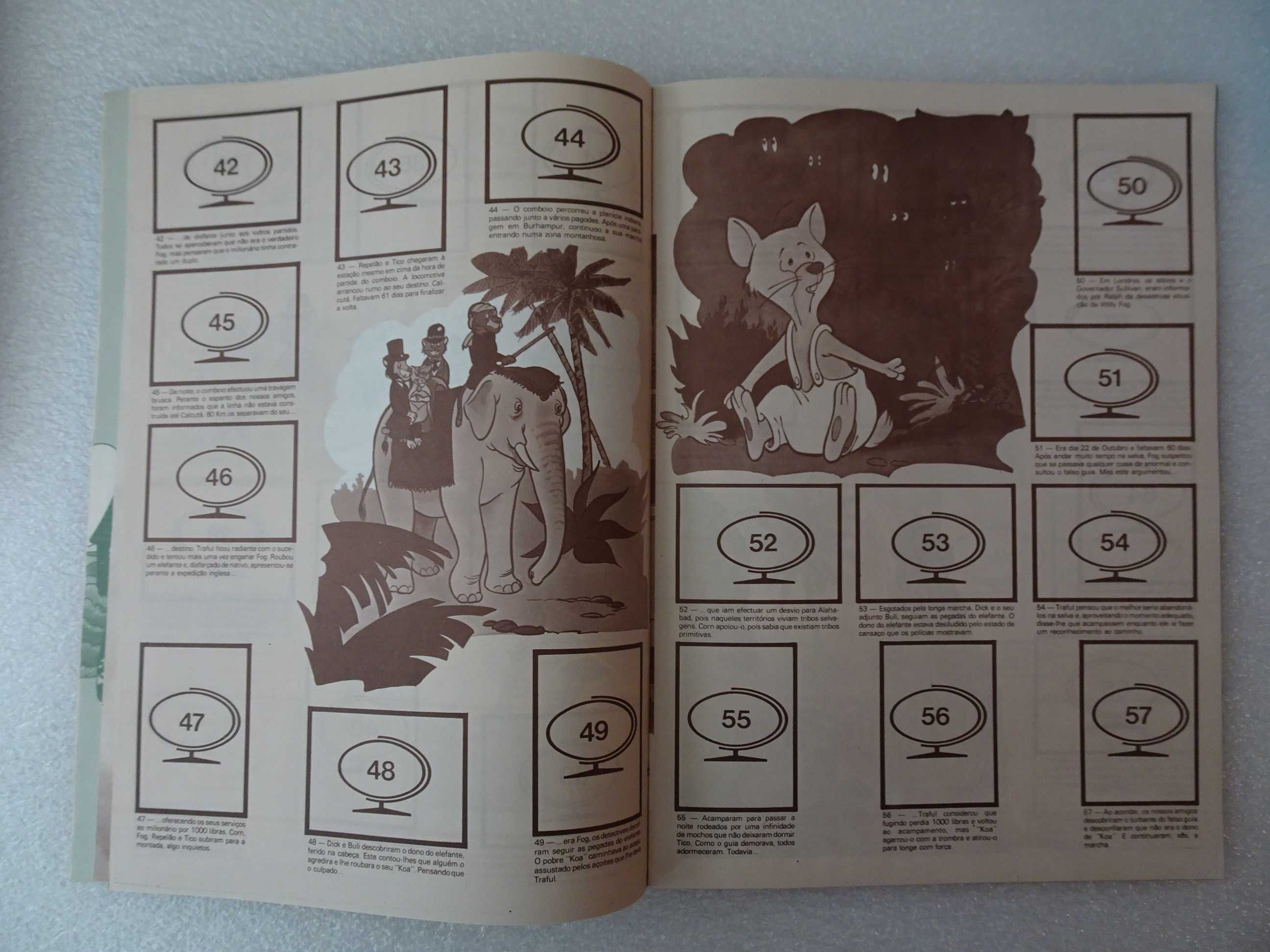 Caderneta de cromos vazia - A volta ao mundo com Willy Fog  ---