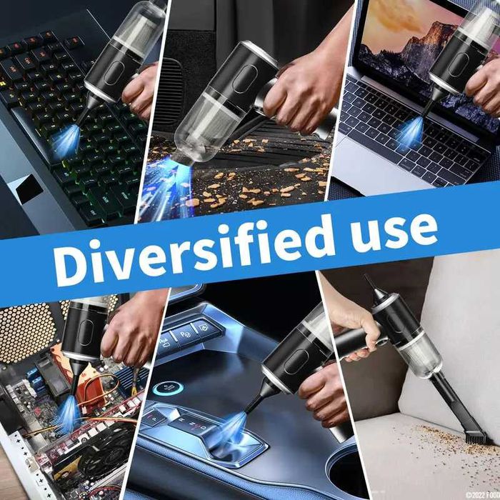 Пылесос портативный Xiaomi 2 в 1 для авто, дома, кемпинга, + выдув