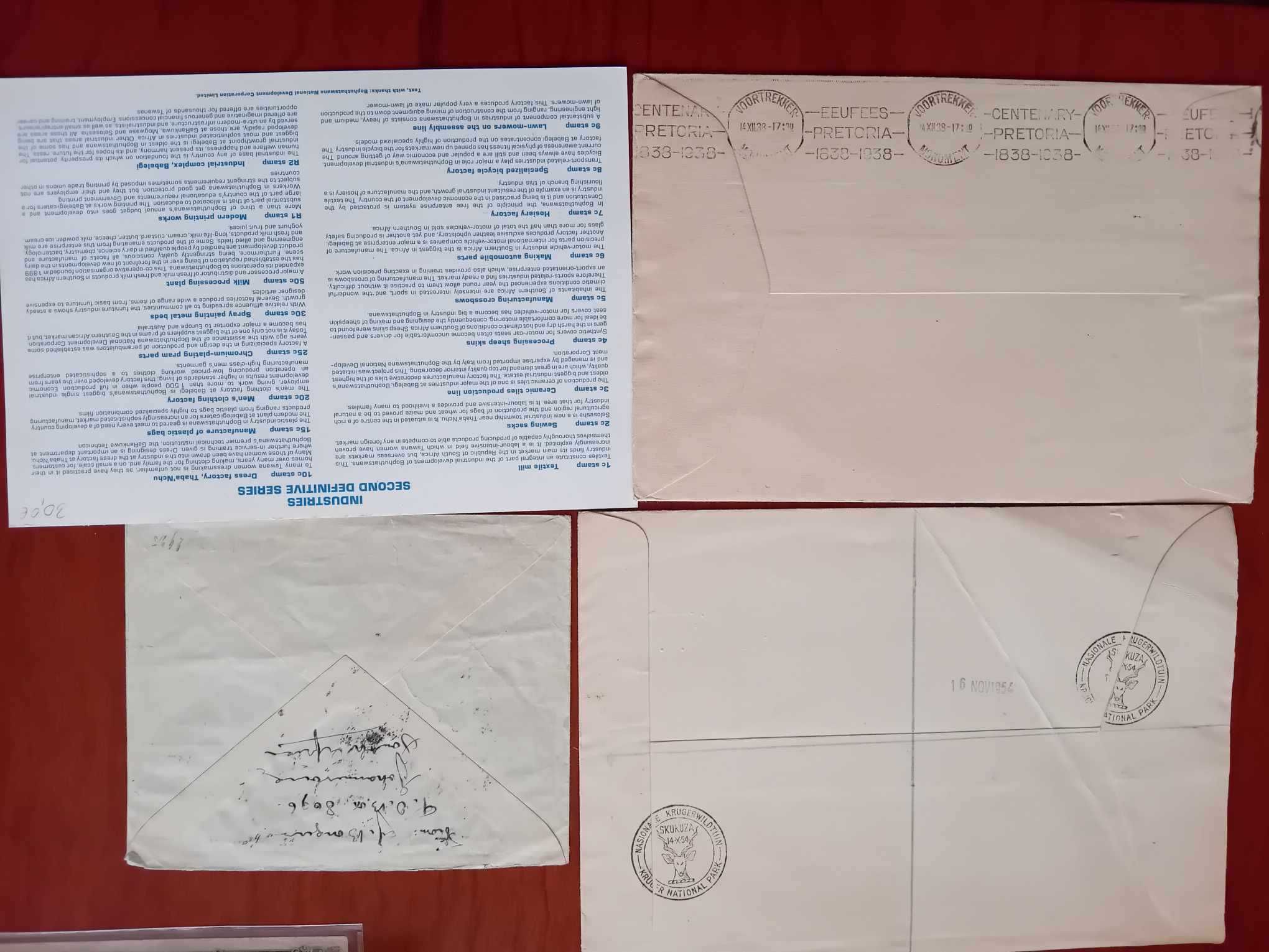 Sprzedam FDC Afryka Południowa