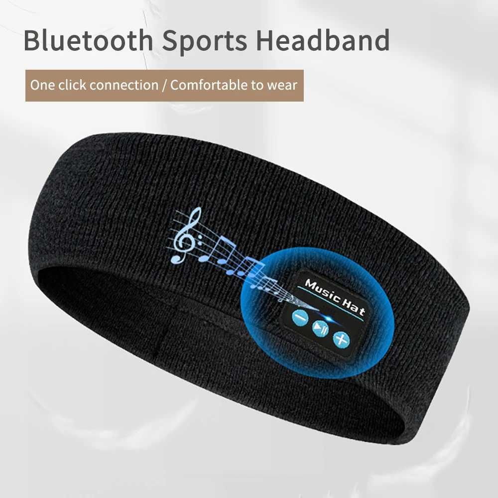 Sportowa opaska ze słuchawkami bluetooth 5.0.