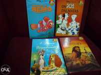 Livro Nemo,Os 101 dalmatas,O rei leao e A dama e o vagabundo