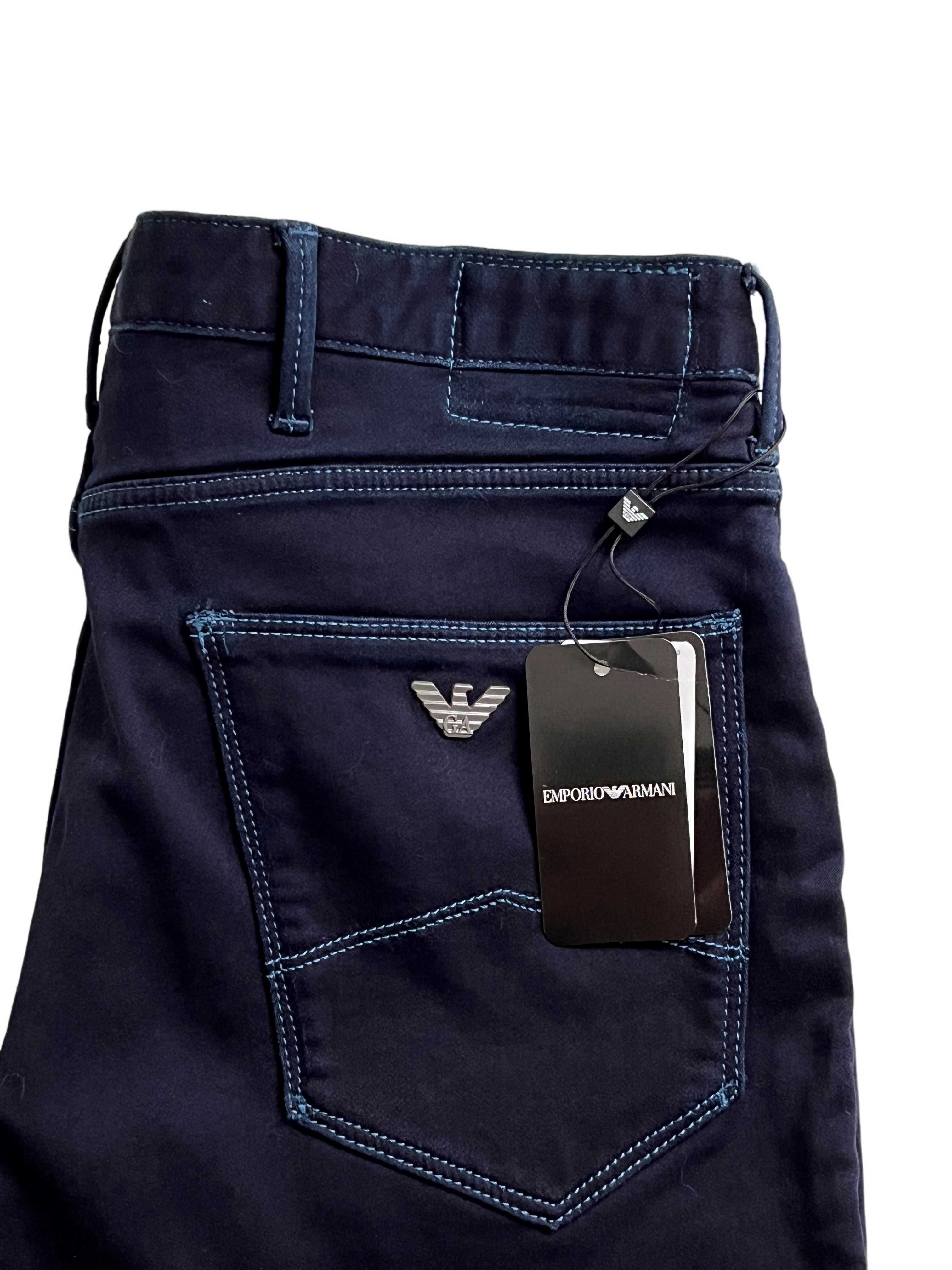 EMPORIO ARMANI jeansy granatowe męskie r. L