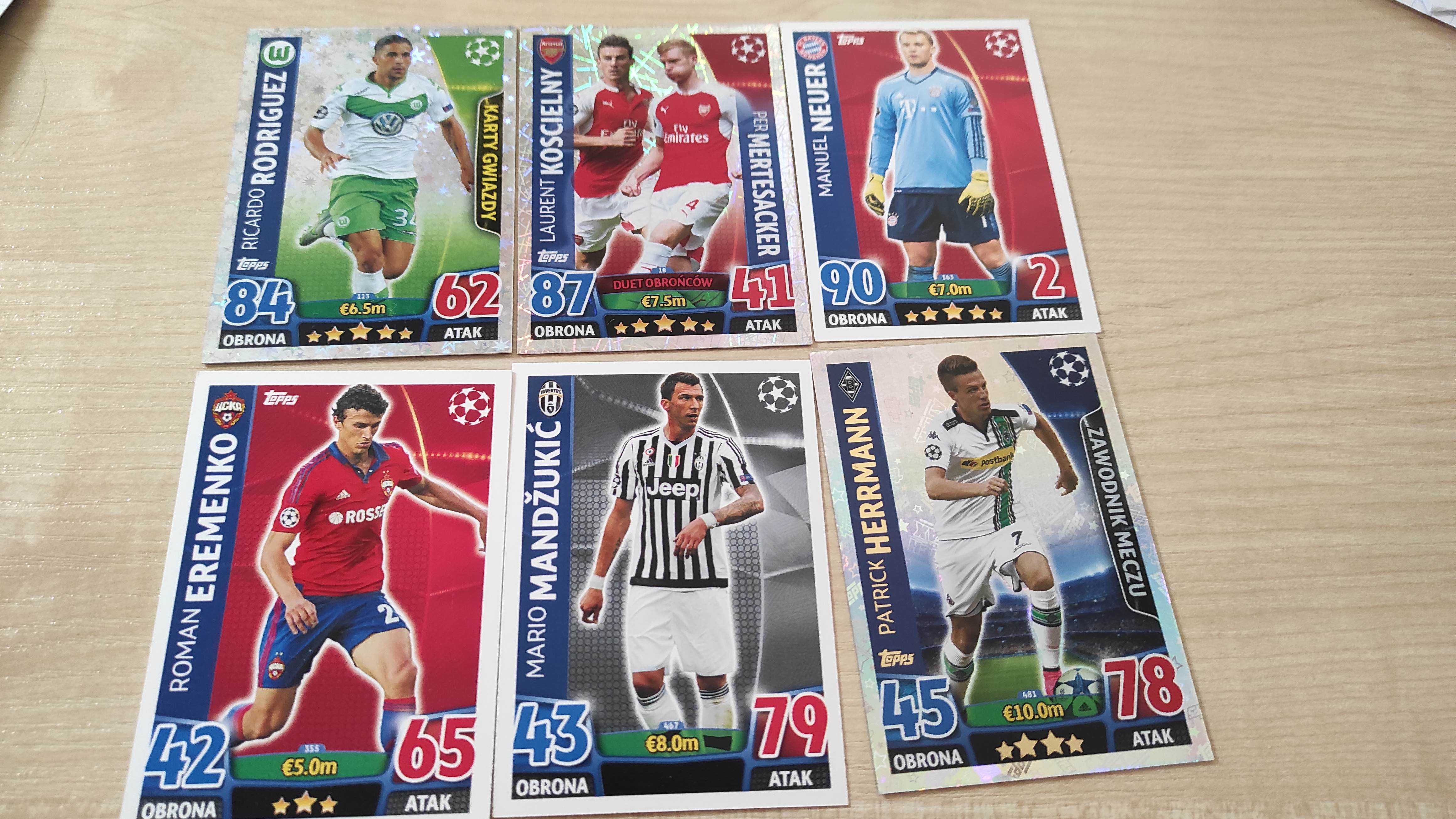 Karty pilkarskie match attax 2015-16